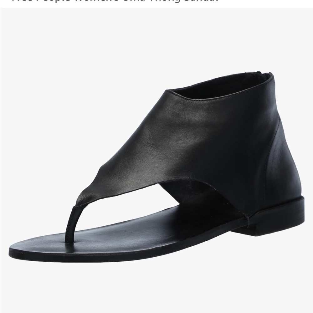 Free People Sz 9.5 Uma Thong Black Sandals • NIB